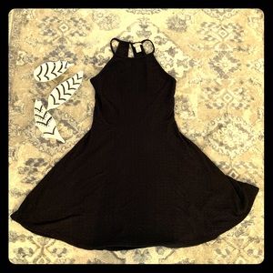 Little black dress.